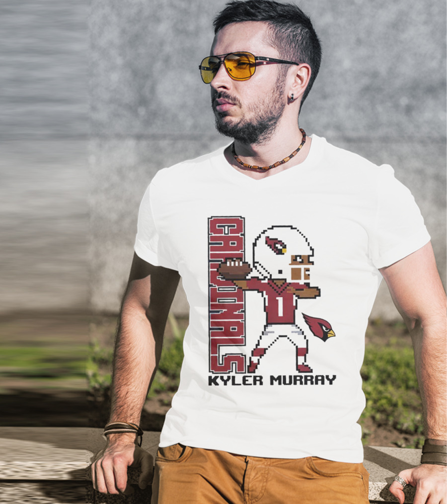 Cardinals Kyler Murray Arizona Football Pixel T-Shirt