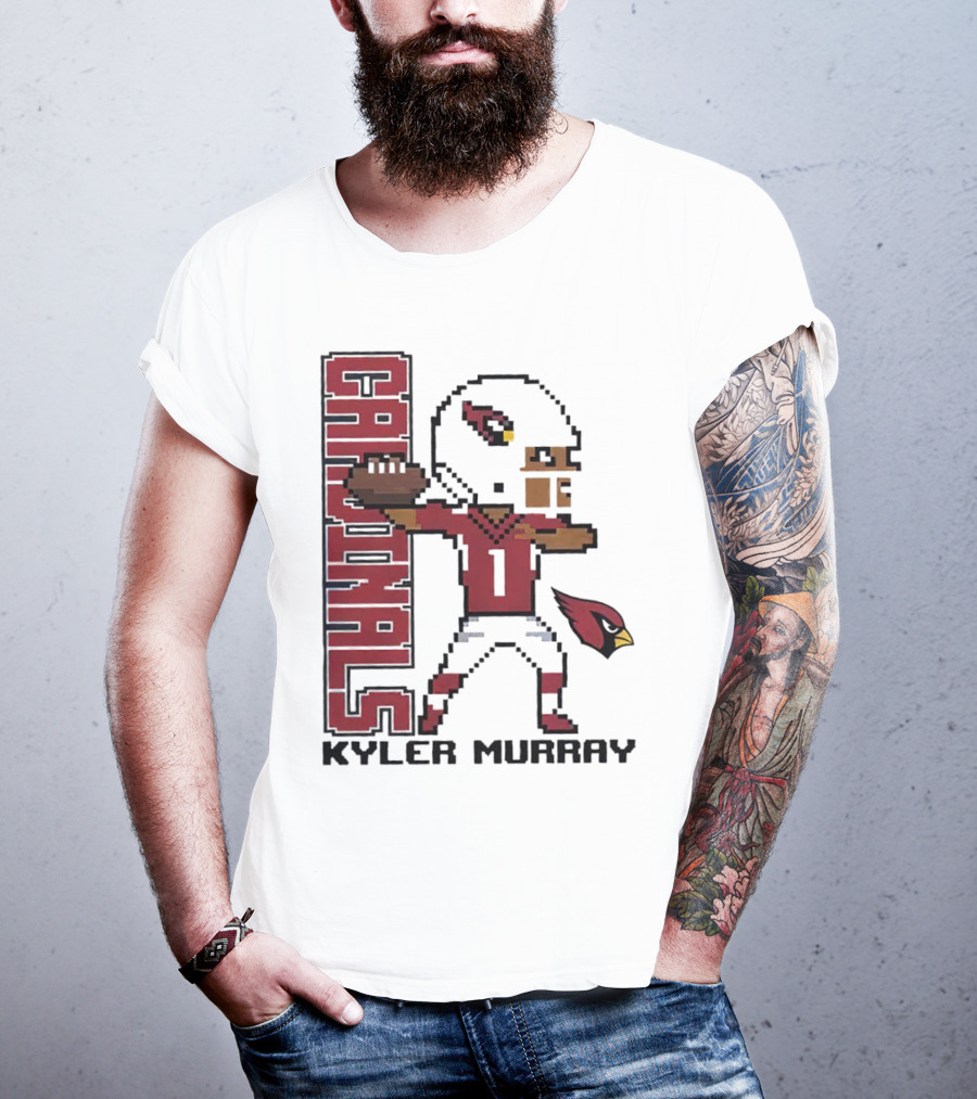 Cardinals Kyler Murray Arizona Football Pixel T-Shirt