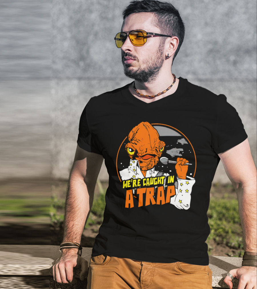 We’re Caught In A Trap Admiral Ackbar Elvis Mashup T-Shirt
