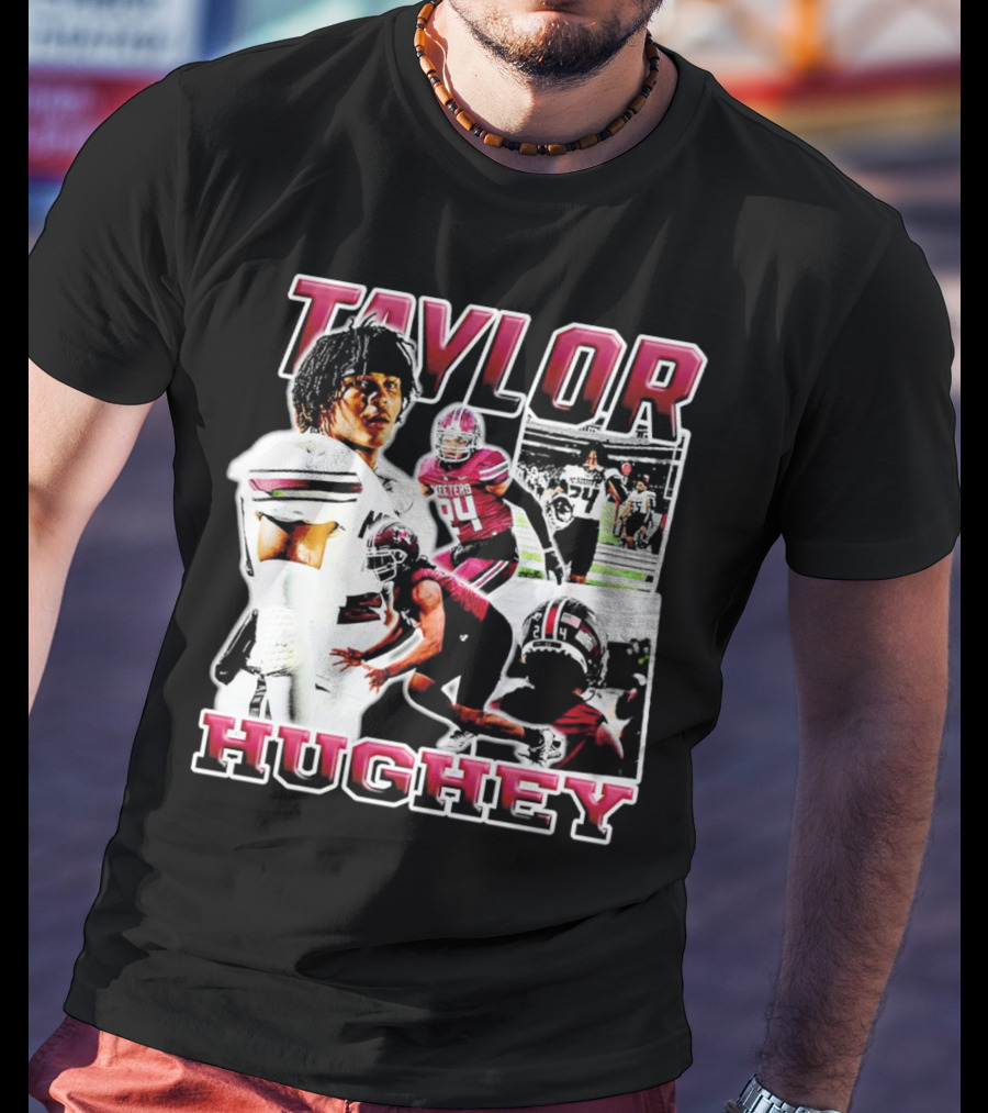 Taylor Hughey Mesquite High School Boys Varsity Football Action Collage T-Shirt
