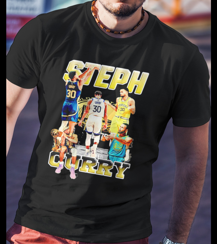 Steph Curry Golden State Warriors NBA Champion Iconic Moments T-Shirt