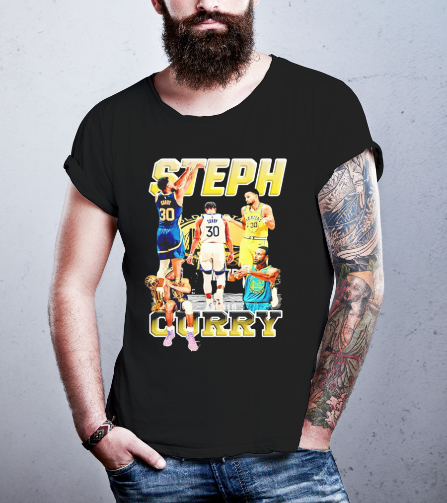 Steph Curry Golden State Warriors NBA Champion Iconic Moments T-Shirt