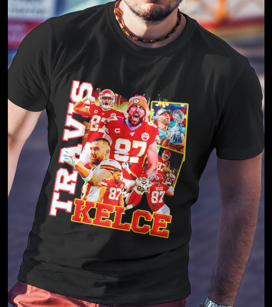 Travis Kelce Kansas City Chiefs 87 Football Champion T-Shirt