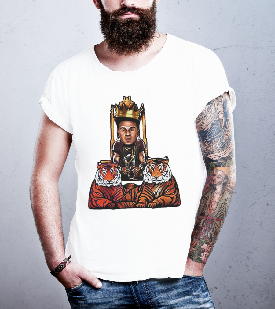 Jordan Travis Tigers King Florida State Seminoles Throne With Crown And Tigers T-Shirt