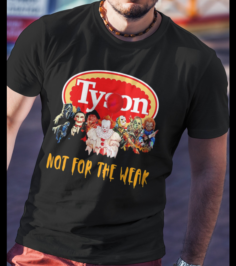 Tyson Horror Movie Characters Not For The Weak Floating Red Balloon Masks T-Shirt