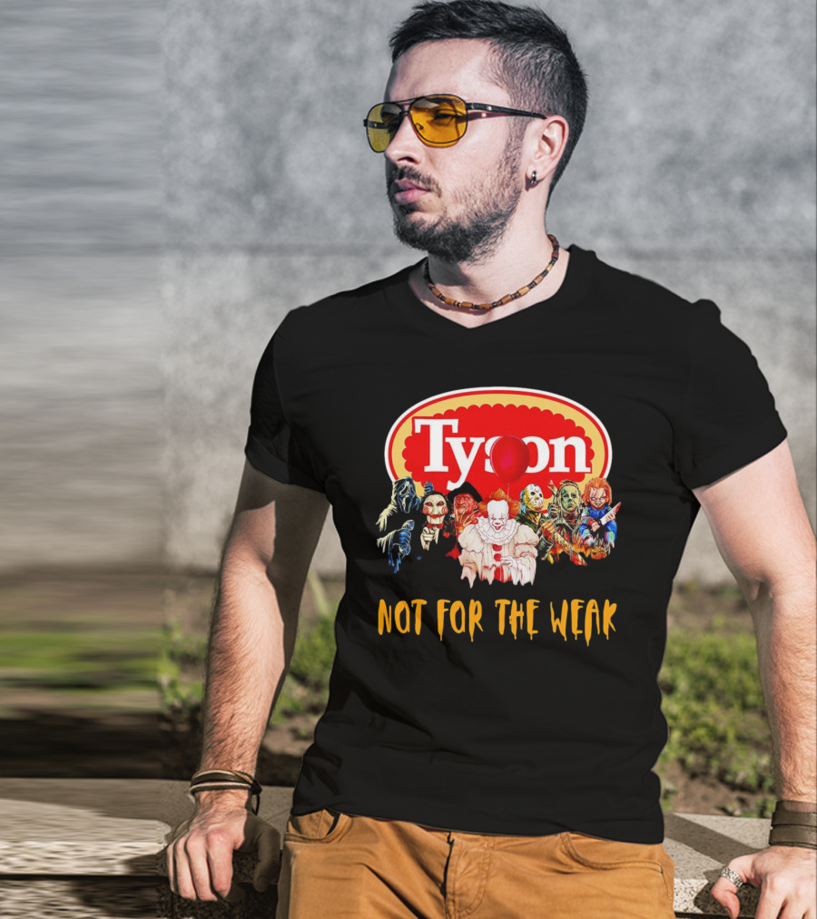 Tyson Horror Movie Characters Not For The Weak Floating Red Balloon Masks T-Shirt