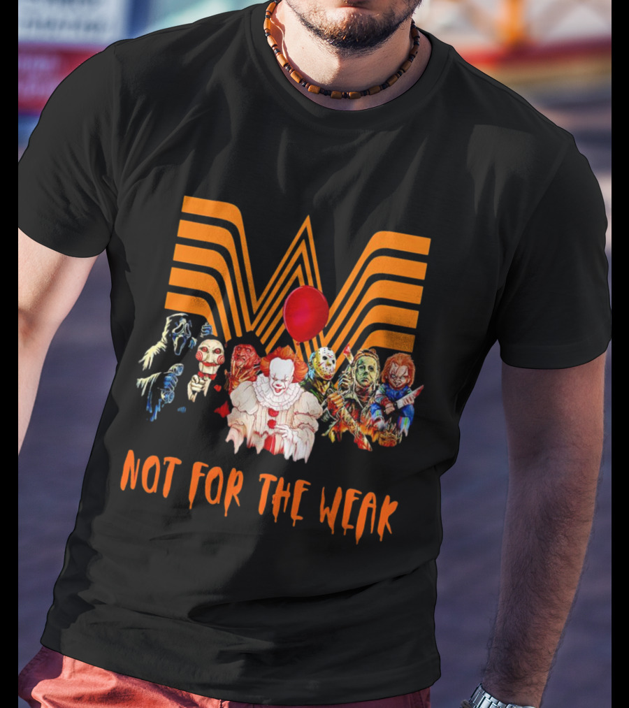 Whataburger Horror Movie Characters Not For The Weak Iconic Spooky Mashup T-Shirt