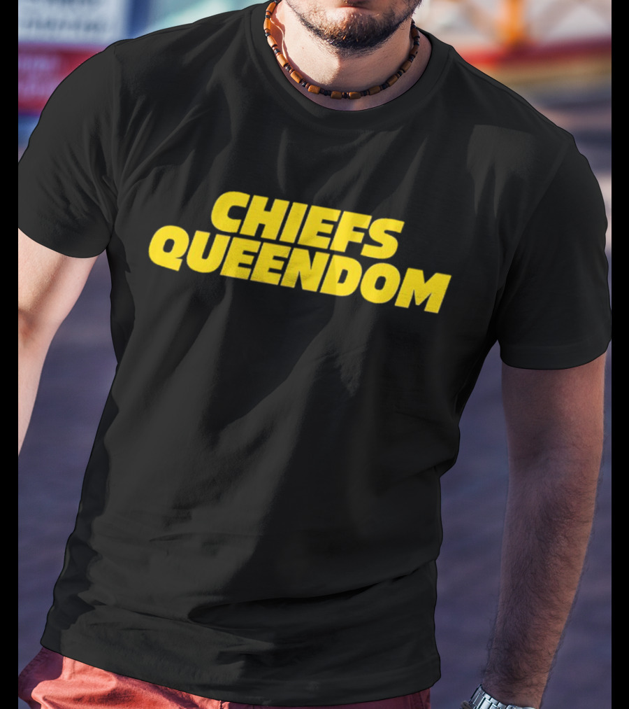 Chiefs Queendom Fan Apparel In Bold Yellow T-Shirt
