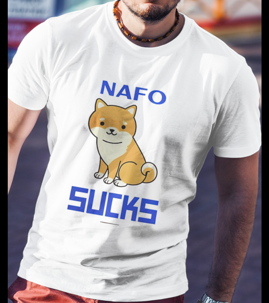 NAFO Furry Dog Meme Critique T-Shirt