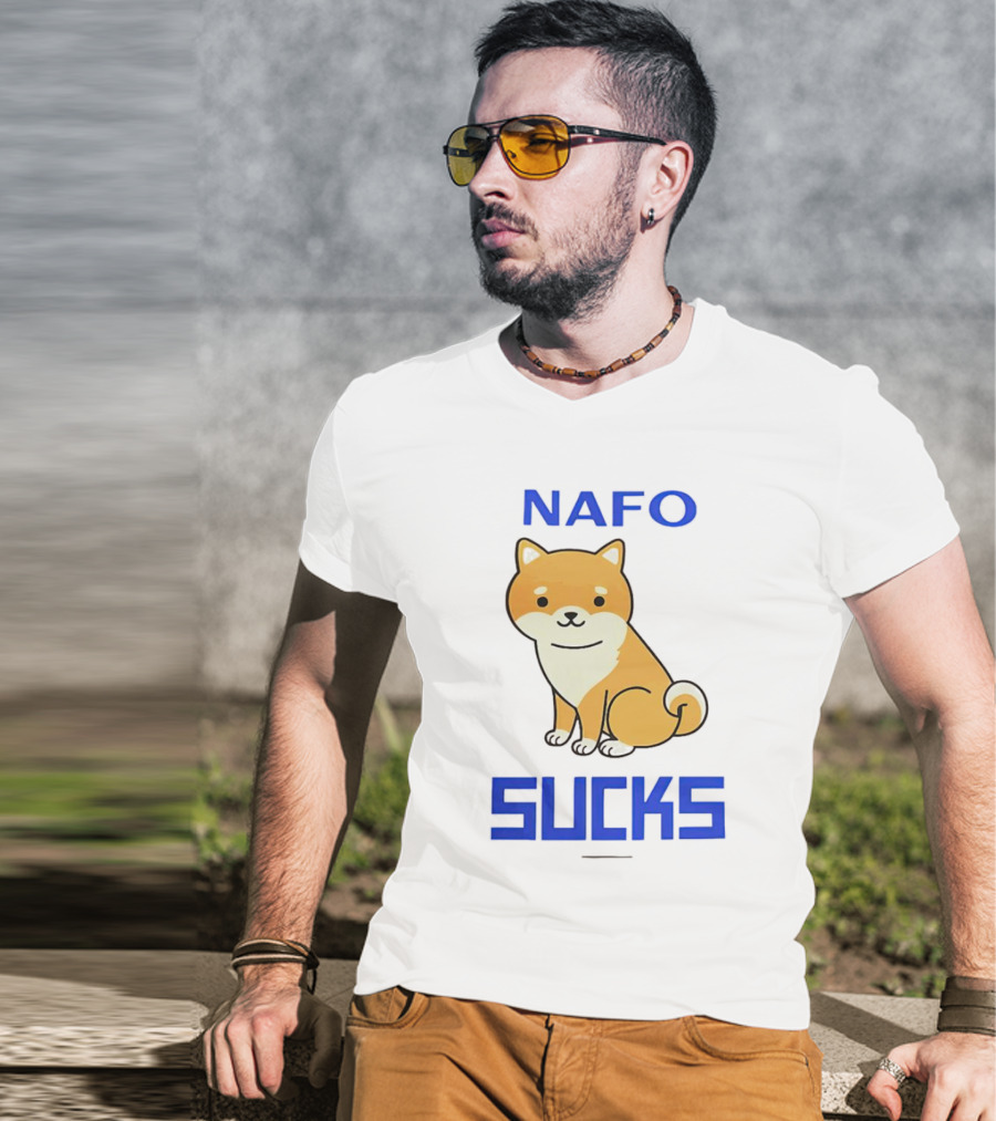 NAFO Furry Dog Meme Critique T-Shirt