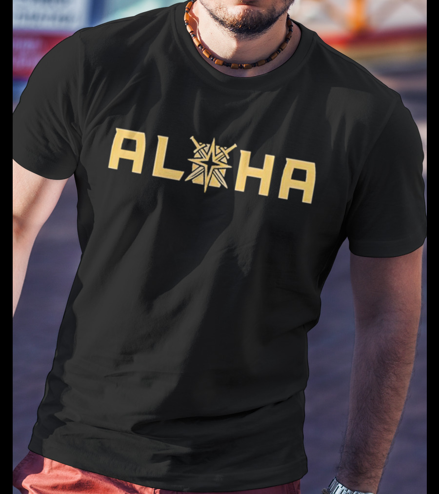 Vegas Golden Knights Aloha Hockey Knights T-Shirt