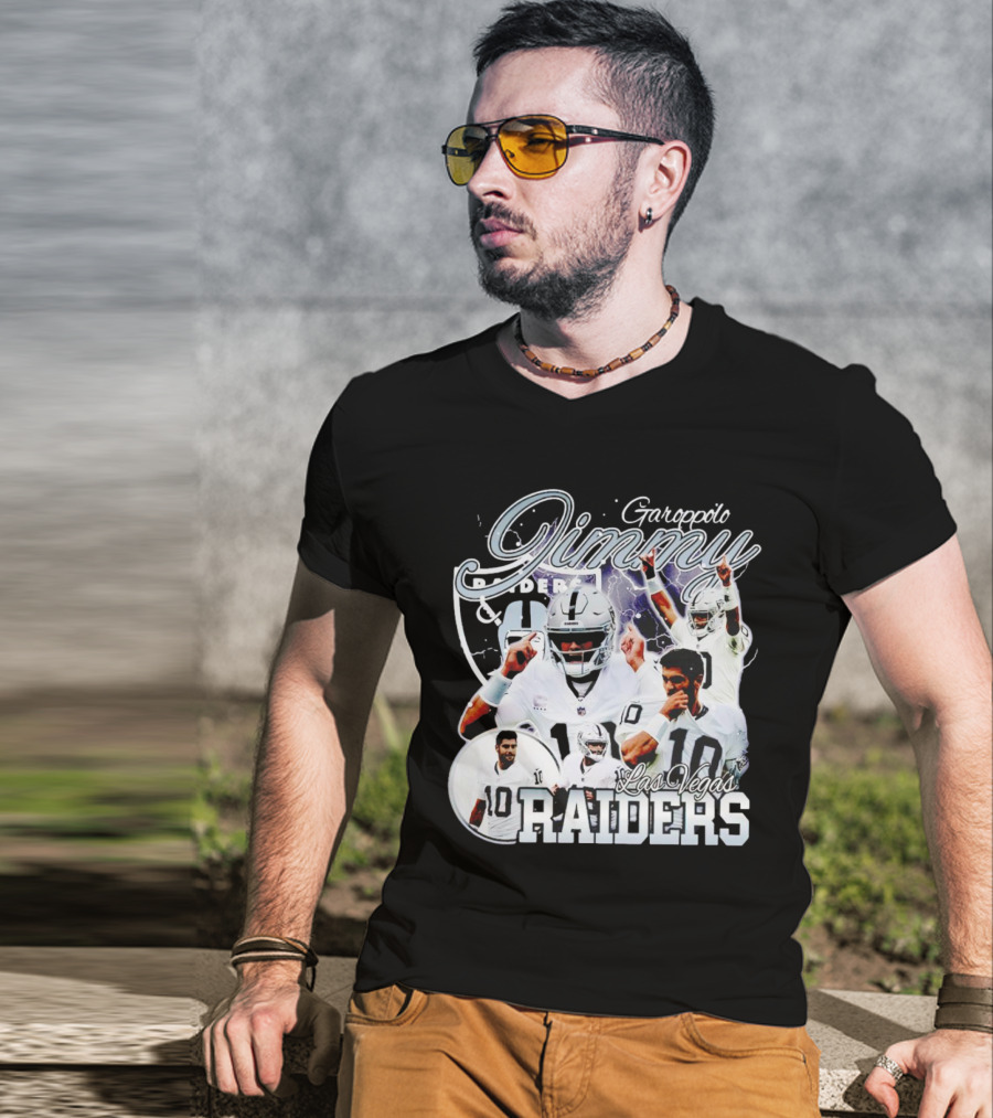 Jimmy Garoppolo Raiders Las Vegas Vintage Football Quarterback T-Shirt