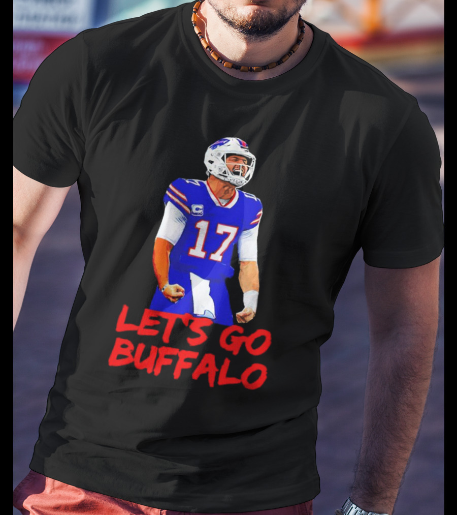 Let's Go Buffalo Bills Josh Allen 17 T-Shirt