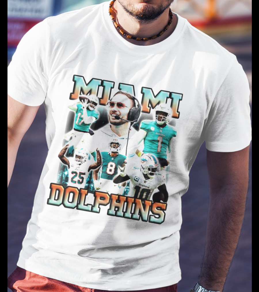 Miami Dolphins Football Members Vintage T-Shirt