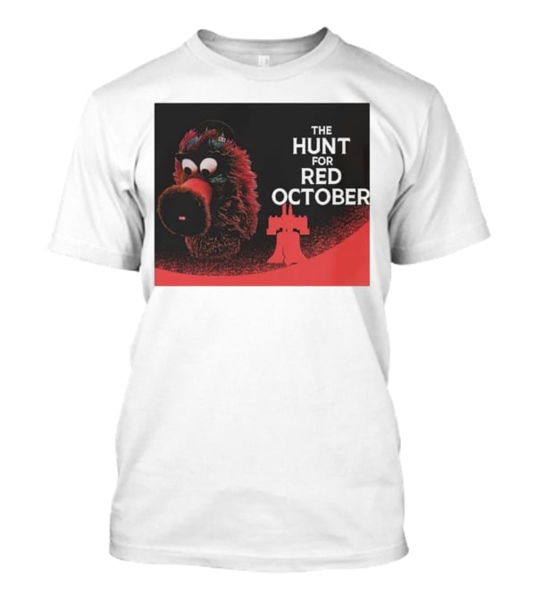 Philadelphia Phillies The Hunt For Red October Phillie Phanatic Fusion T-Shirt