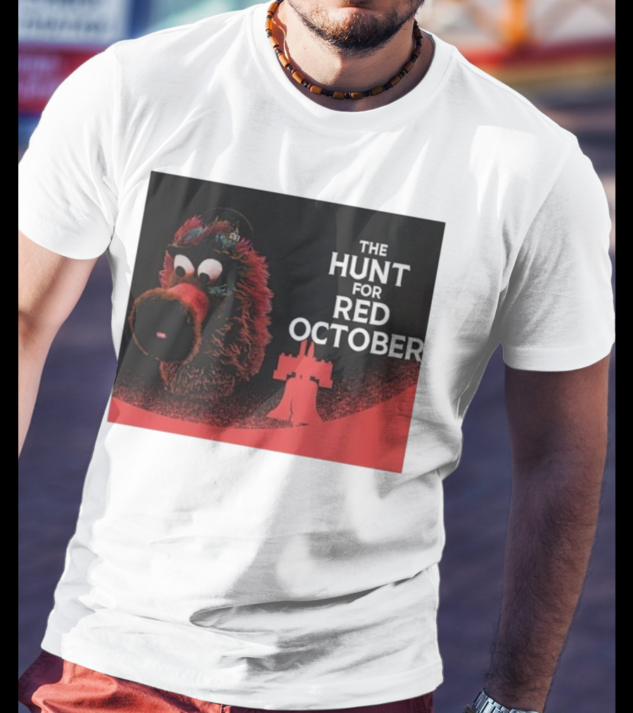 Philadelphia Phillies The Hunt For Red October Phillie Phanatic Fusion T-Shirt