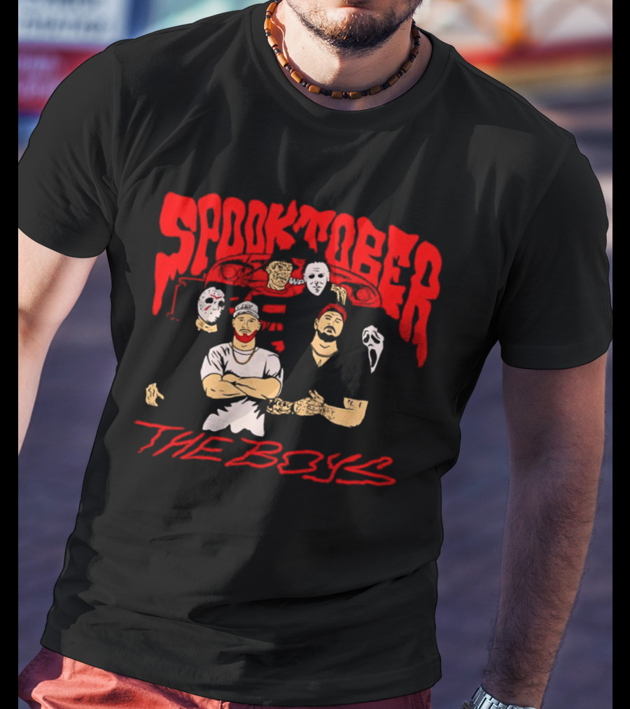 Spooktober The Boys Horror Characters Halloween T-Shirt