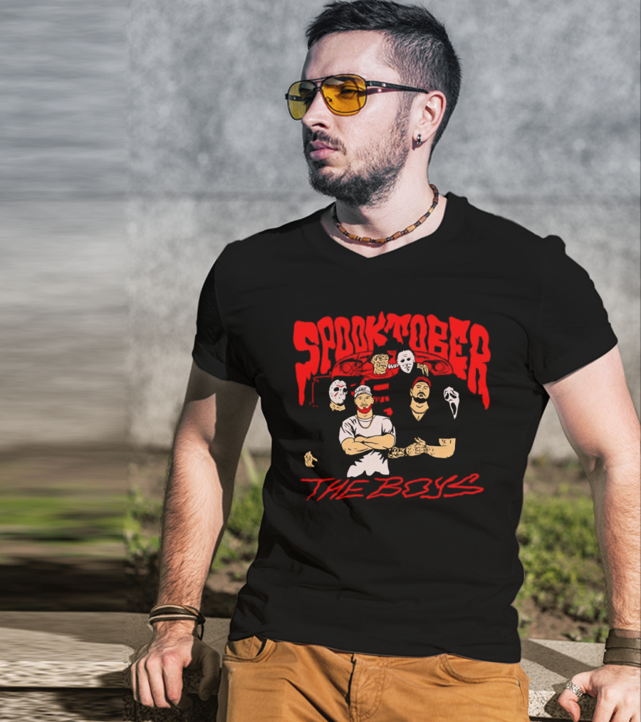 Spooktober The Boys Horror Characters Halloween T-Shirt