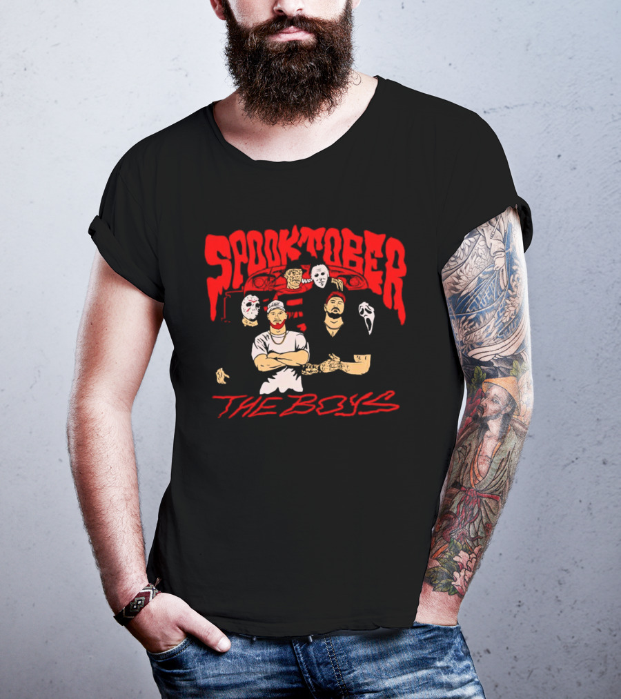Spooktober The Boys Horror Characters Halloween T-Shirt