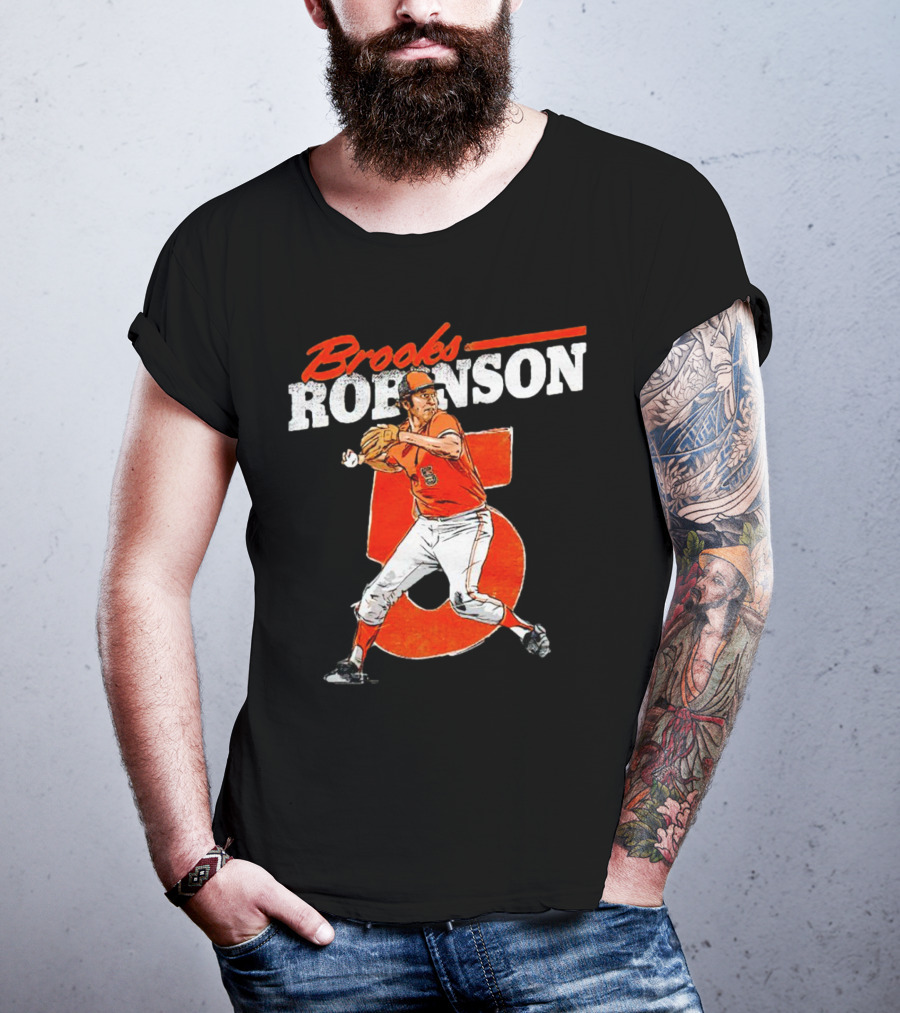 Brooks Robinson 5 Baltimore Orioles Baseball Legend T-Shirt