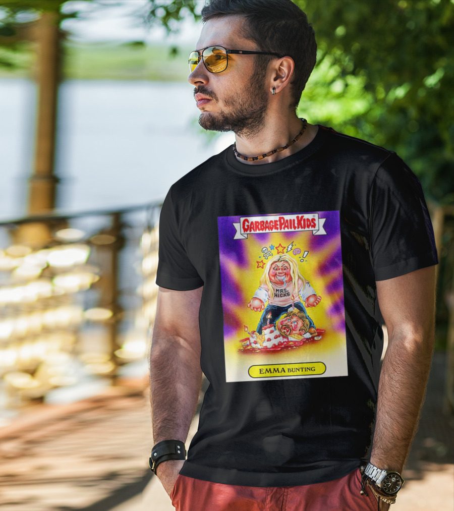 Garbage Pail Kids Emma Bunting Mrs. Hicks Caricature T-Shirt
