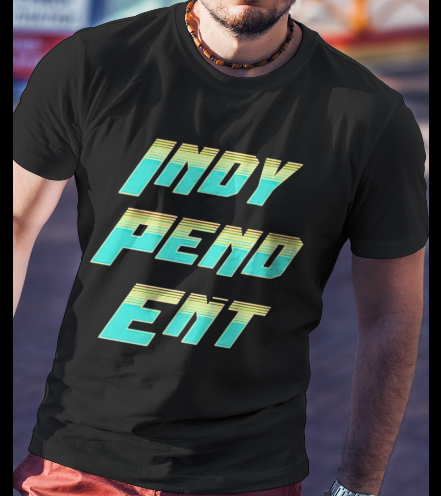 Indy Pend Ent Retro-style Text T-Shirt