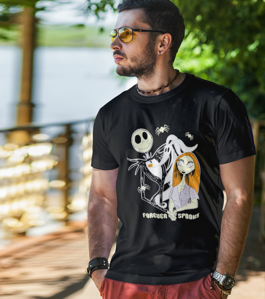 Jack Skellington Sally Zero Forever Spooky Halloween T-Shirt