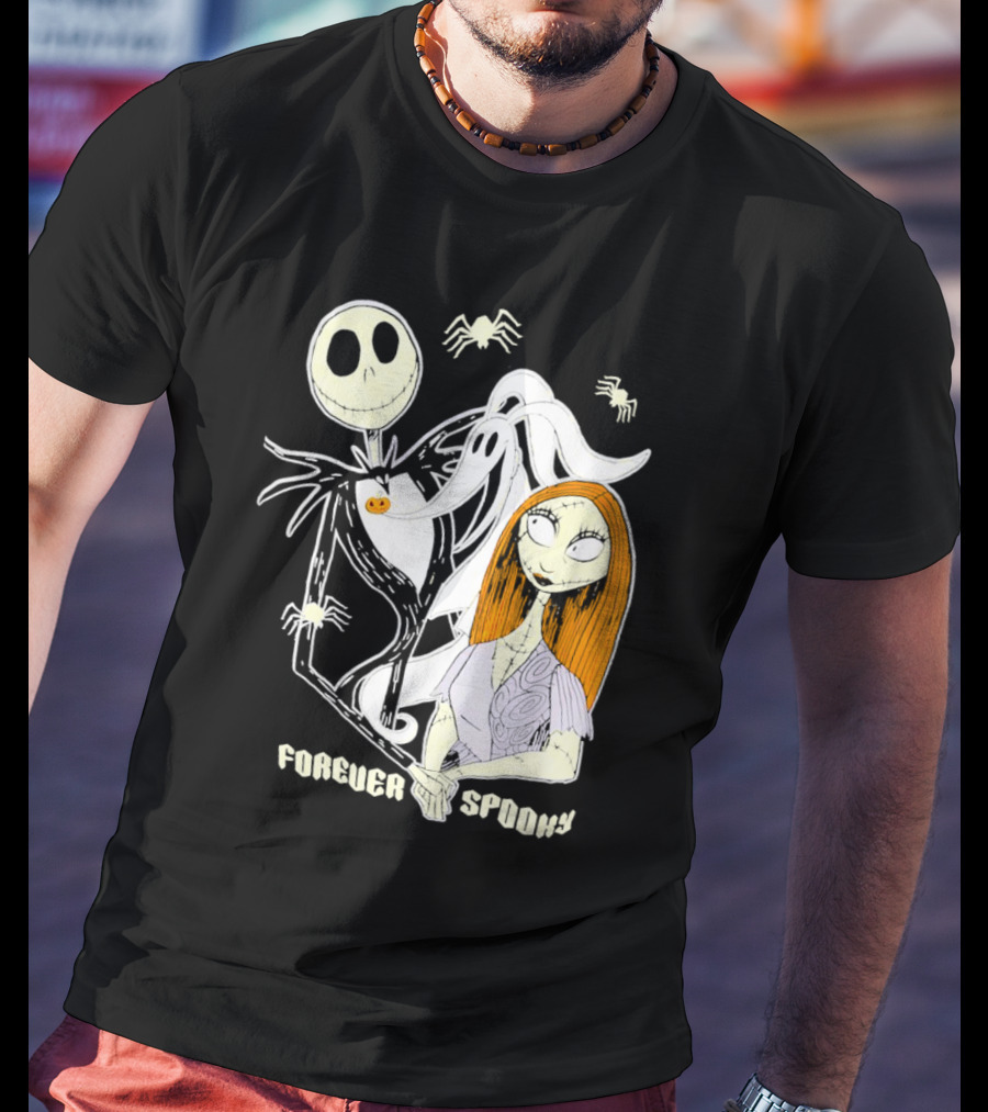 Jack Skellington Sally Zero Forever Spooky Halloween T-Shirt