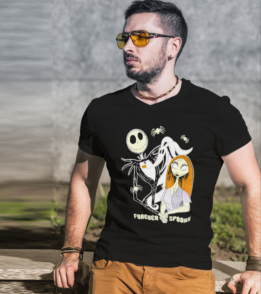 Jack Skellington Sally Zero Forever Spooky Halloween T-Shirt
