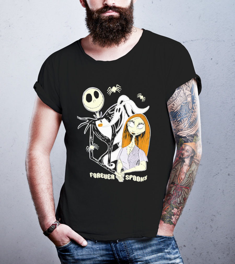 Jack Skellington Sally Zero Forever Spooky Halloween T-Shirt