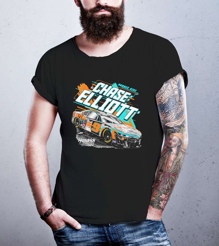 Chase Elliott Number Nine Hooters Hendrick Motorsports Racing Car T-Shirt