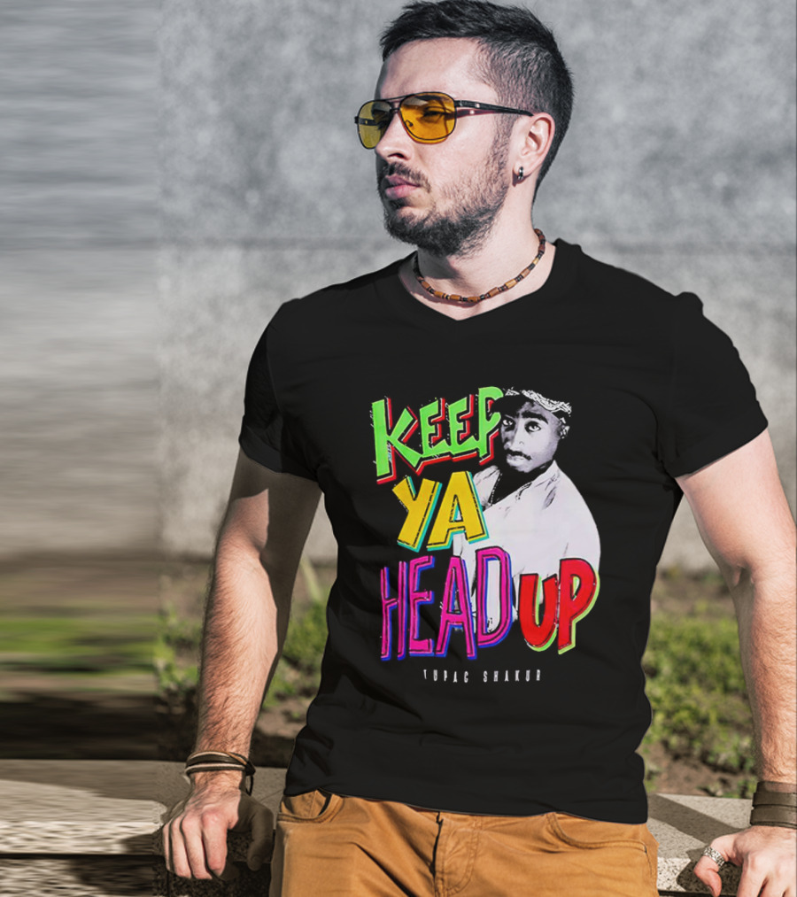 Keep Ya Head Up Tupac Shakur Vibrant T-Shirt