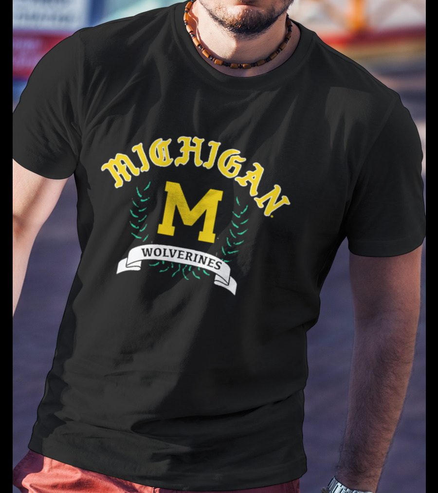 Michigan Wolverines M Vintage Arch T-Shirt