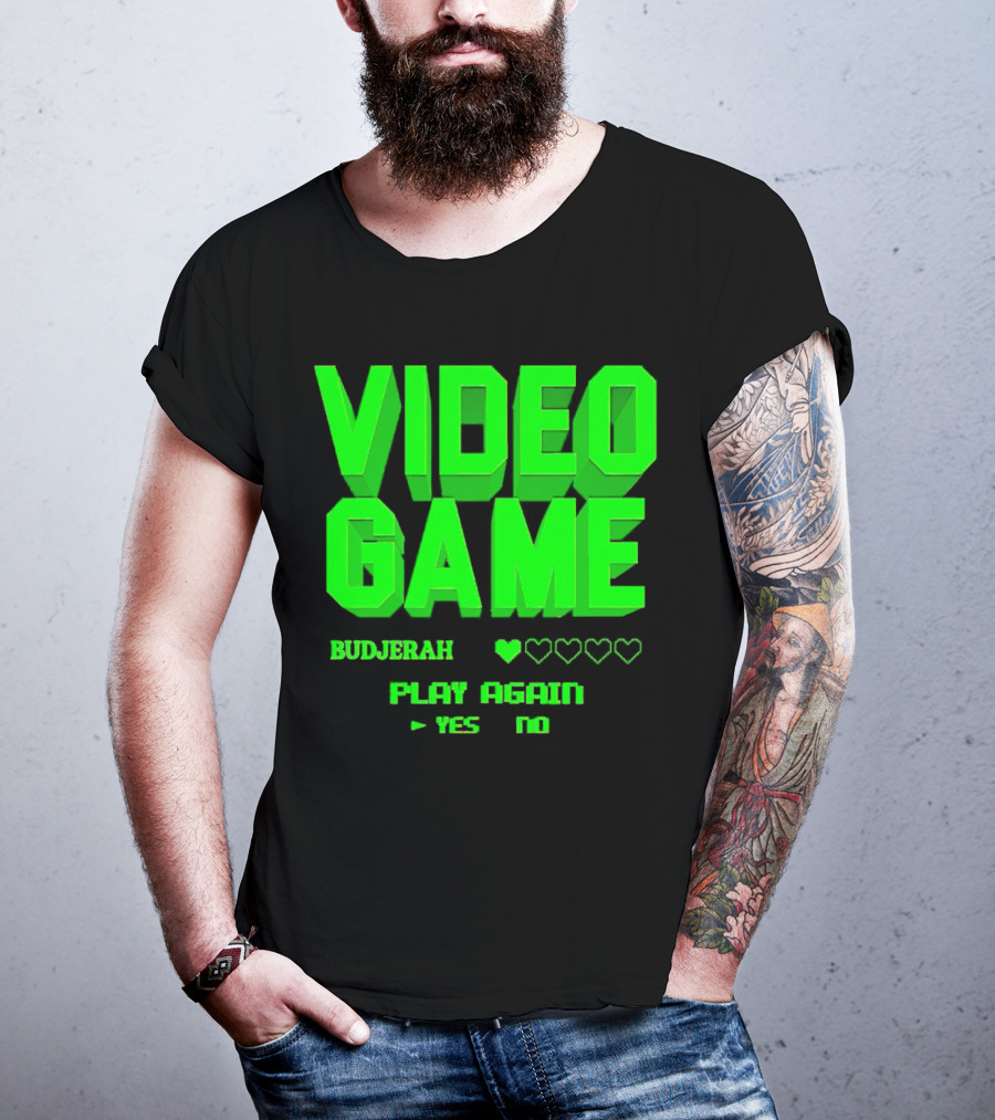 Video Game Budjerah Play Again Yes No T-Shirt