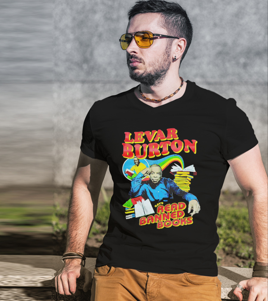 LeVar Burton Promotes Reading Banned Books With Iconic Advocacy T-Shirt