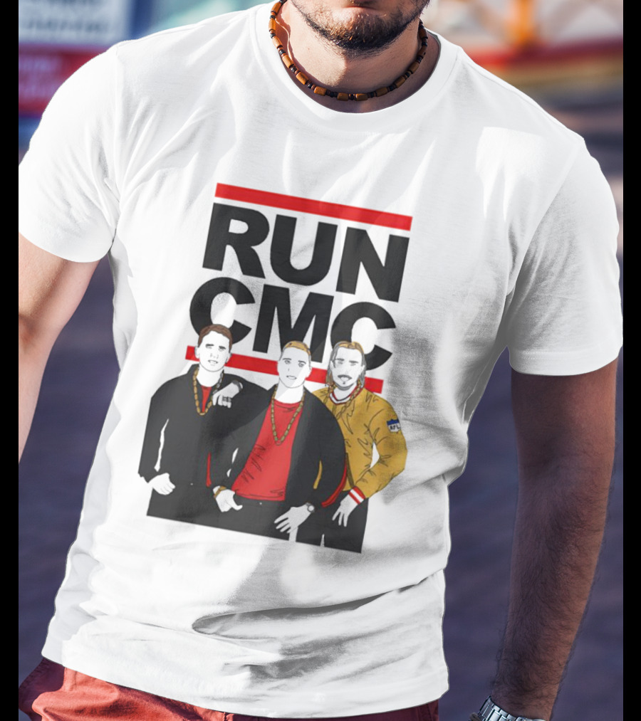 RUN CMC Remake Retro Hip-Hop Style Trio T-Shirt