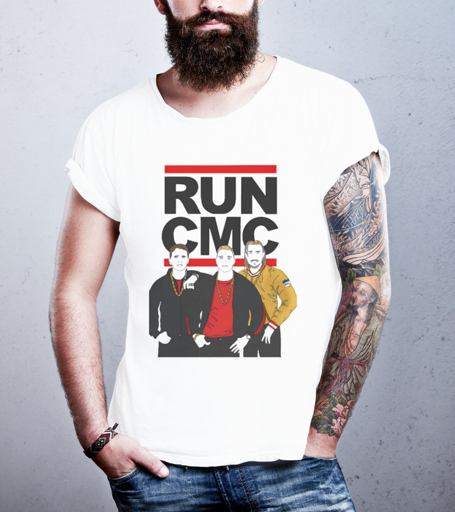 RUN CMC Remake Retro Hip-Hop Style Trio T-Shirt