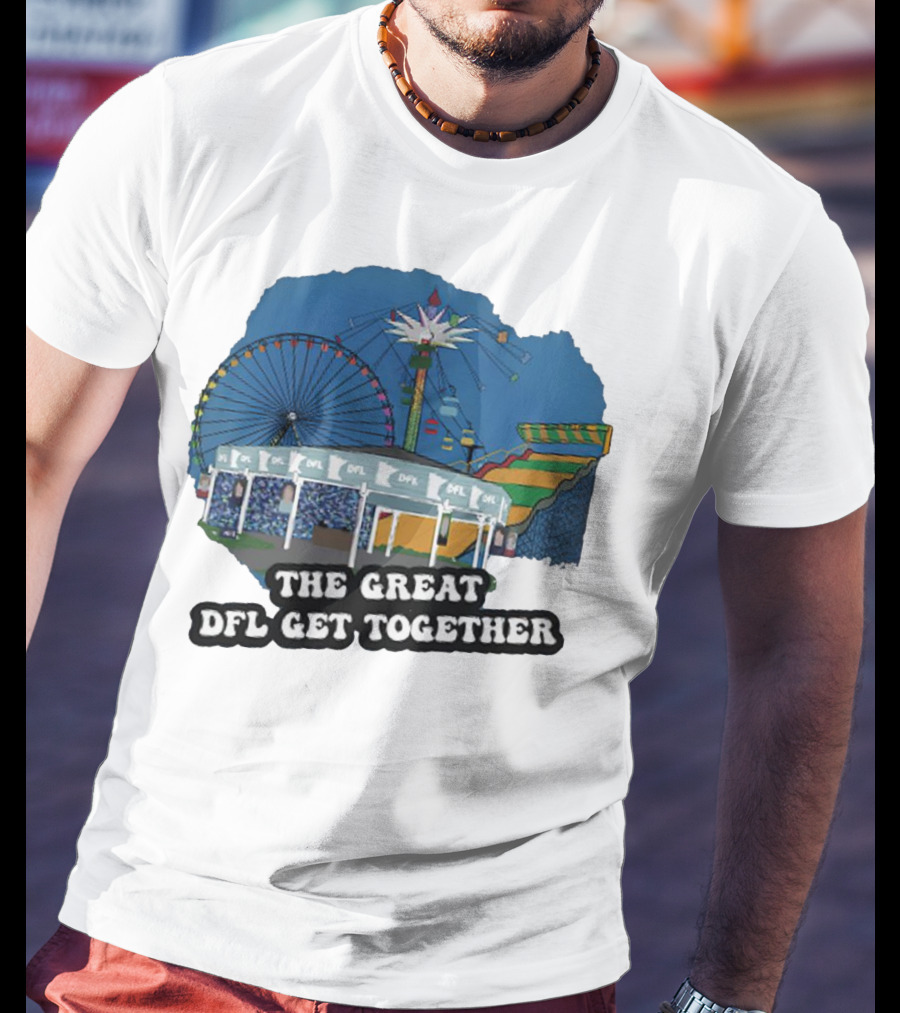 The Great DFL Get Together Ferris Wheel Carnival Scene T-Shirt