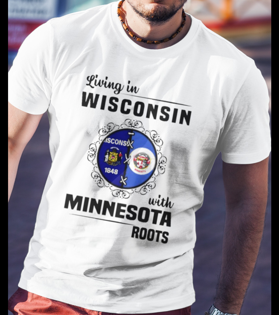 Wisconsin Pride Minnesota Roots United State Crests T-Shirt