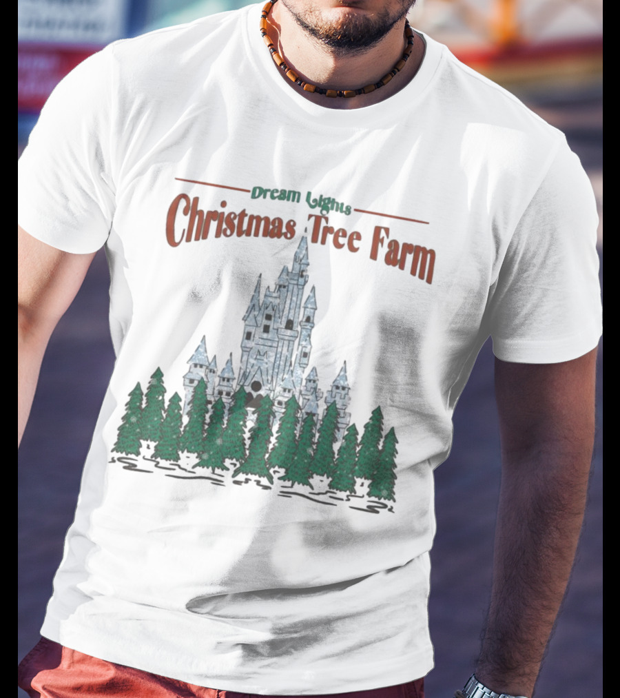 Dream Lights Christmas Tree Farm Castle T-Shirt