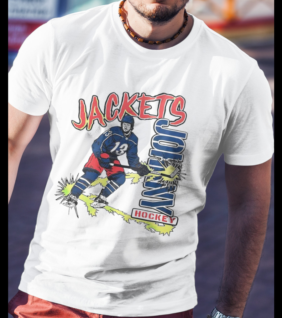 Jackets Johnny Gaudreau Hockey T-Shirt