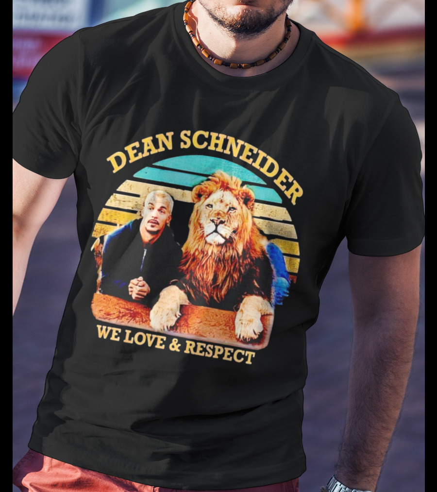Dean Schneider We Love And Respect Lion T-Shirt