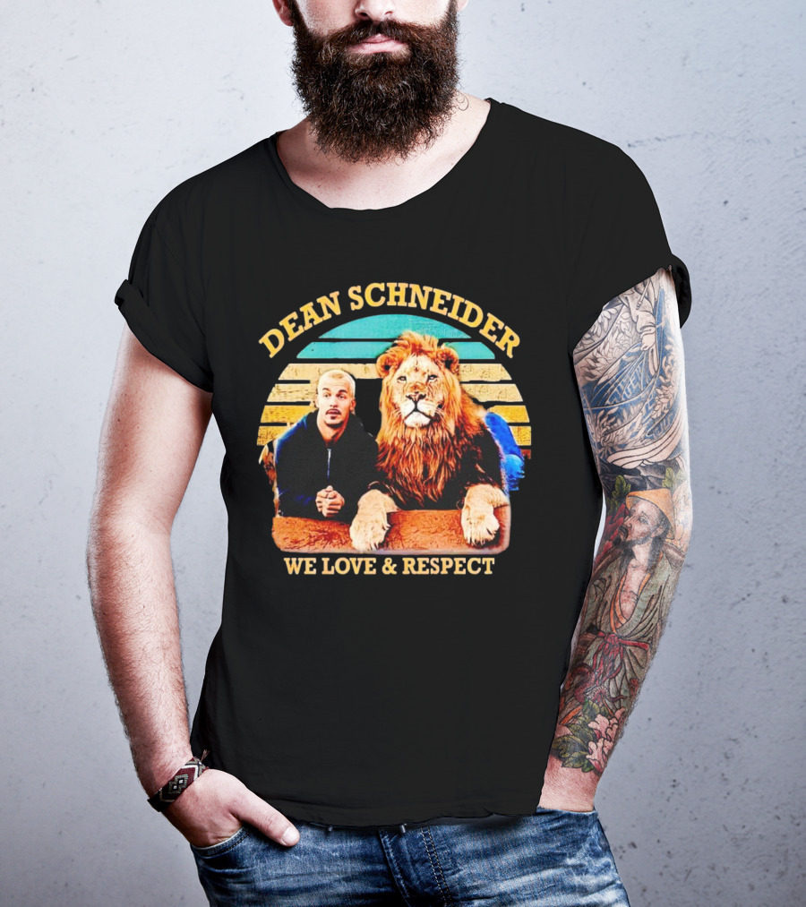 Dean Schneider We Love And Respect Lion T-Shirt