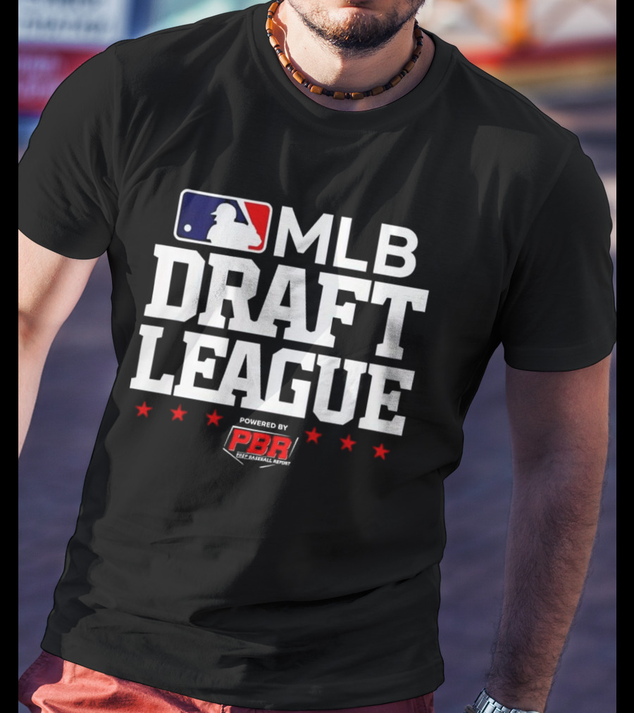 MLB Draft League Powered By Prep Baseball Report PBR T-Shirt