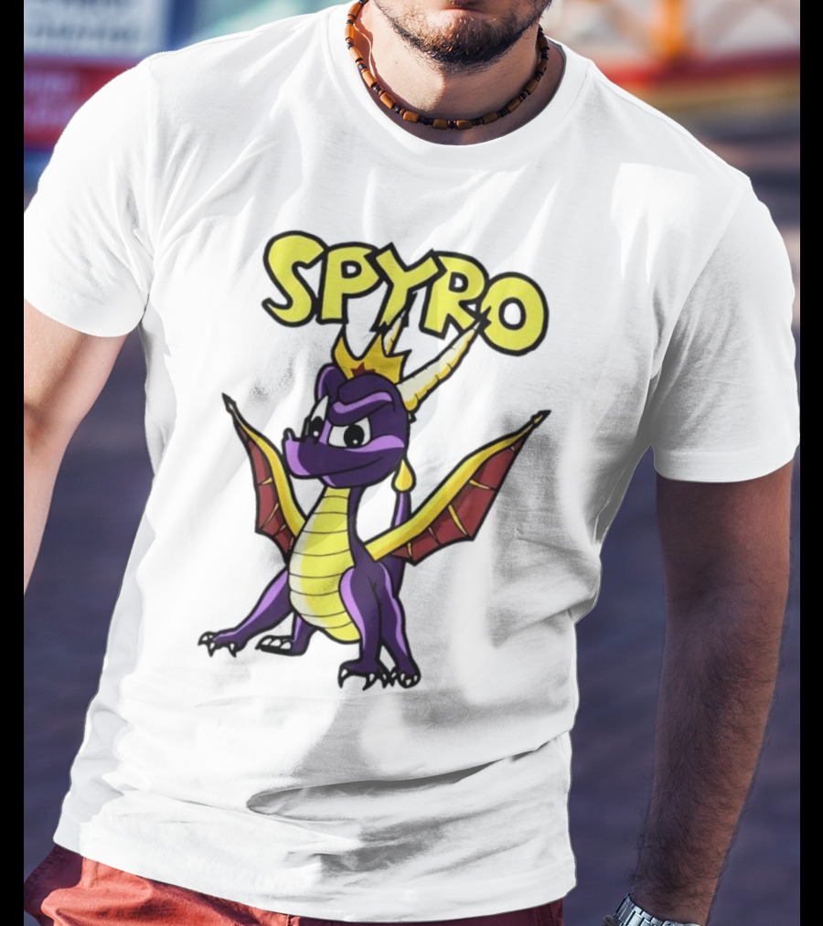 SPYRO The Dragon Hero With Crown And Wings T-Shirt