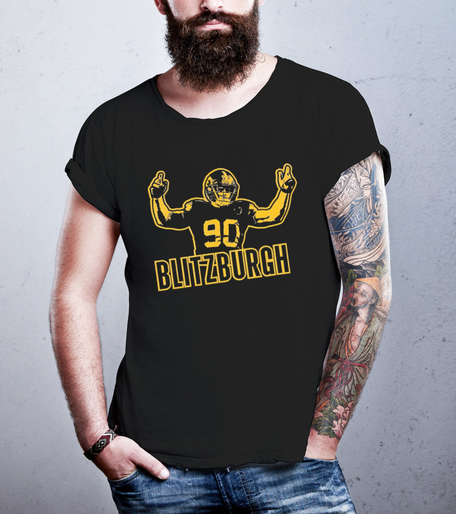 Trent Jordan Watt 90 Blitzburgh Pittsburgh Steelers T-Shirt