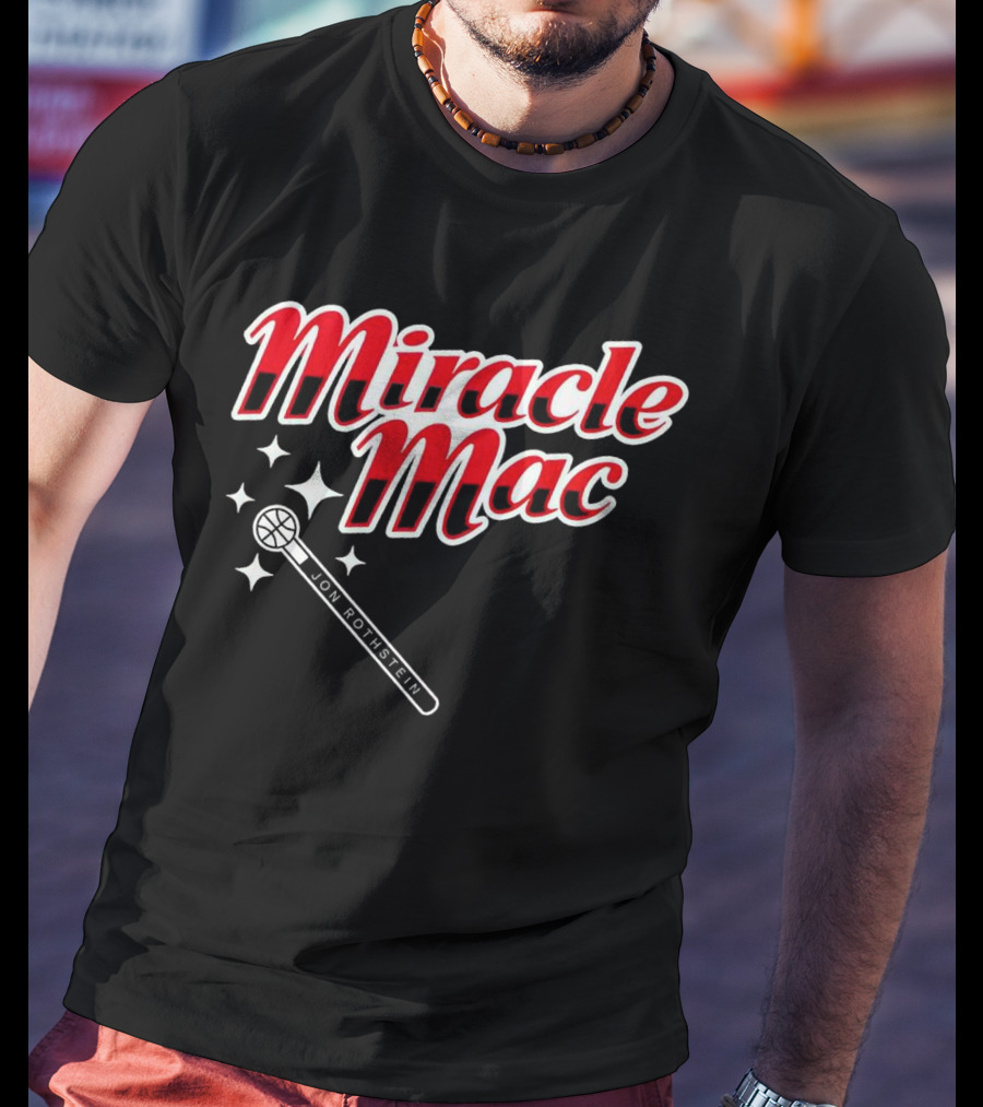 Miracle Mac Jon Rothstein Basketball Microphone Stars T-Shirt