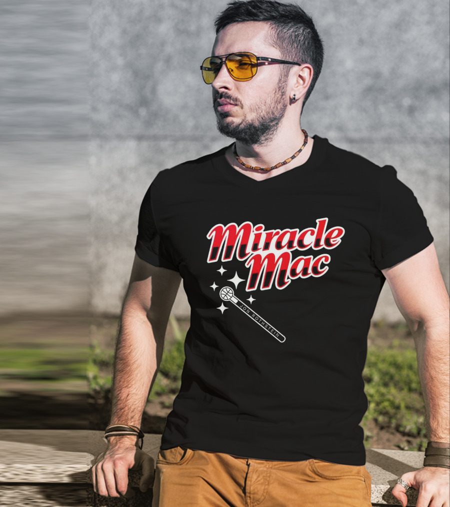 Miracle Mac Jon Rothstein Basketball Microphone Stars T-Shirt