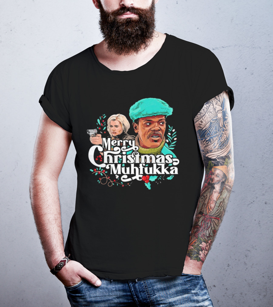 Merry Christmas Muhfukka Movie Character Holiday T-Shirt