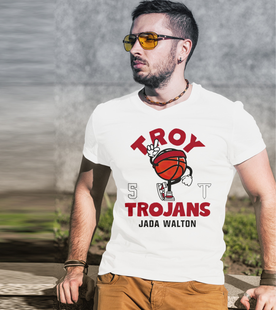 Troy Trojans Basketball Jada Walton NCAA Women's Basketball T-Shirt